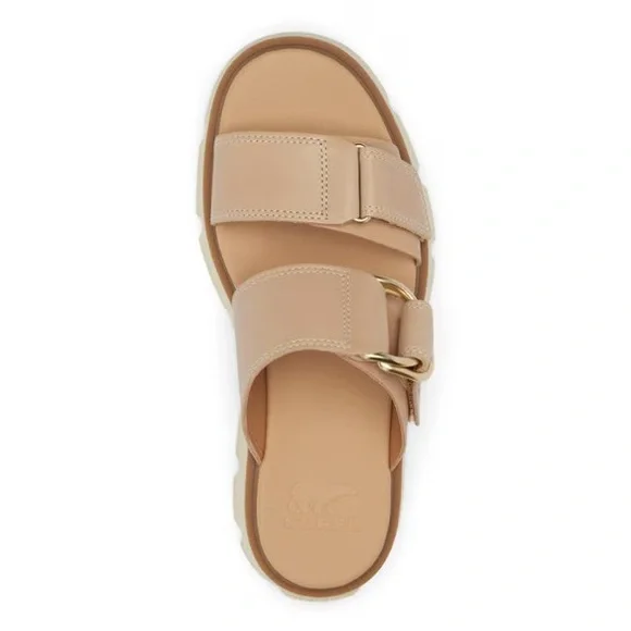 SOREL REIN CB SLIDE SANDALS IN HONEST BEIGE 7 - Picture 3 of 11